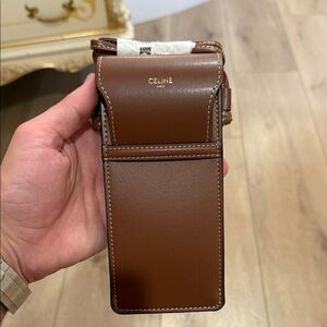 Celine Tan Leather Glasses Belt Bag